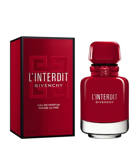 givenchy l'interdit rouge ultime 50ml|l interdit rouge ultime.